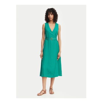 Rochie midi cu decolteu in V