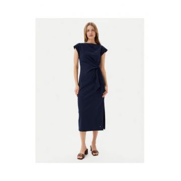 Rochie midi cu detaliu innodat -