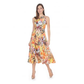 Rochie midi cu imprimeu floral