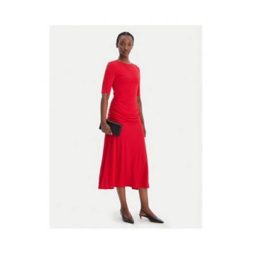 Rochie midi cu maneci scurte