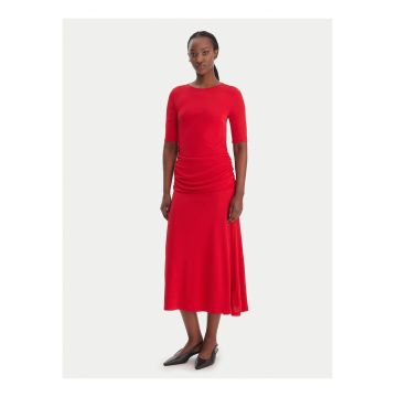 Rochie midi cu maneci scurte