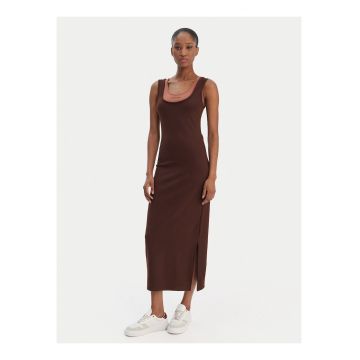 Rochie midi cu slit lateral
