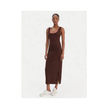 Rochie midi cu slit lateral