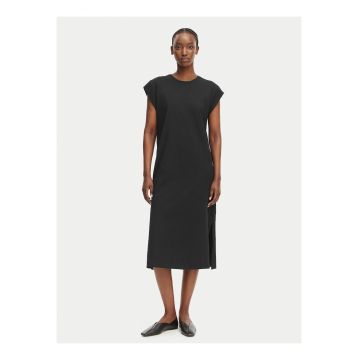 Rochie midi dreapta cu slituri laterale