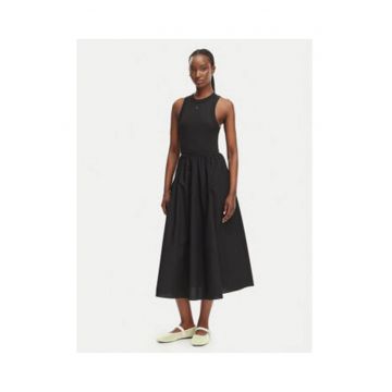 Rochie midi evazata la baza gatului