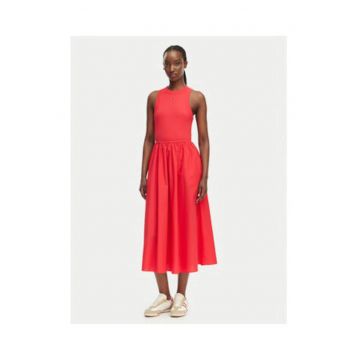 Rochie midi evazata la baza gatului