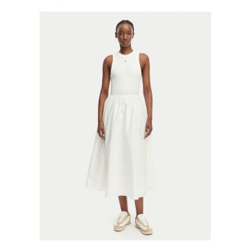 Rochie midi uni cu buzunare