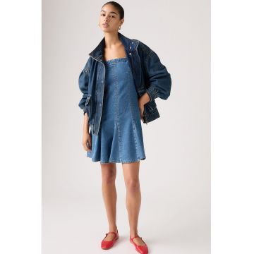 Rochie mini din denim - Albastru