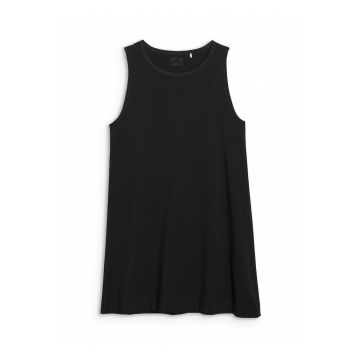 Rochie mini  neagra - textil - Negru