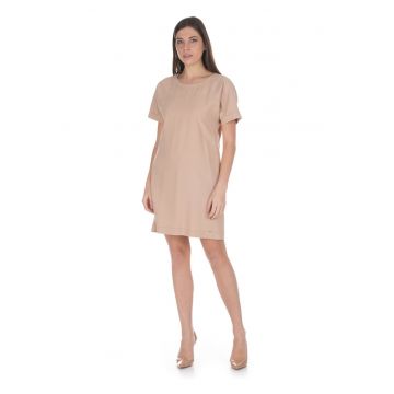 Rochie mini tip tricou cu decolteu rotund