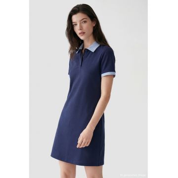 Rochie polo mini - Albastru ultramarin
