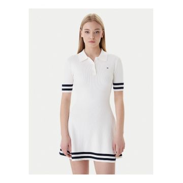Rochie polo slim fit tricotata
