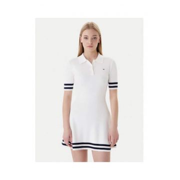 Rochie polo slim fit tricotata