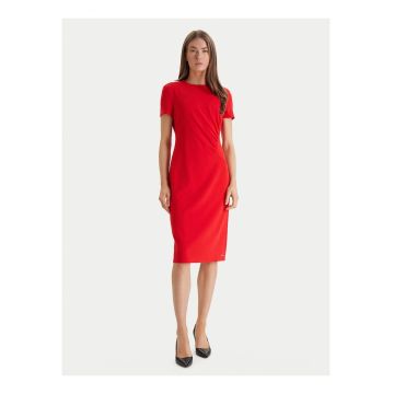 Rochie scurta cambrata cu maneca scurta