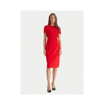 Rochie scurta cambrata cu maneca scurta