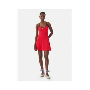 Rochie scurta cu Decolteul clasic rotund și bretelele