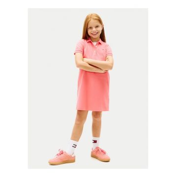 Rochie scurta cu guler polo