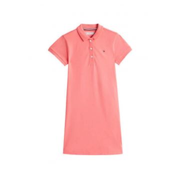 Rochie scurta cu guler polo