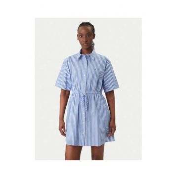 Rochie tip camasa evazata cu dungi
