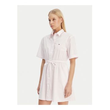 Rochie tip camasa mini cu nasturi