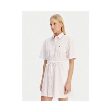 Rochie tip camasa mini cu nasturi