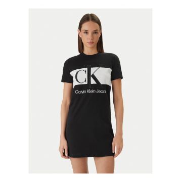 Rochie tip tricou cu logo
