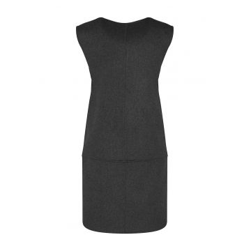 Rochie tricotata cu decolteu rotund -