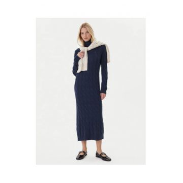 Rochie tricotata dama  bleumarin