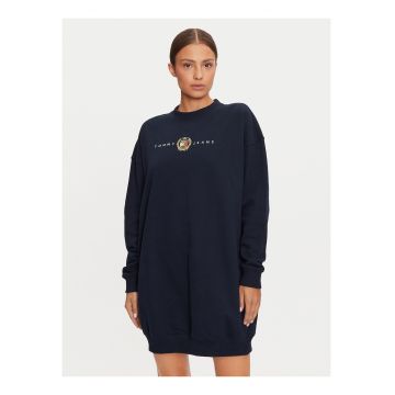 Rochie tricotata mini cu logo -