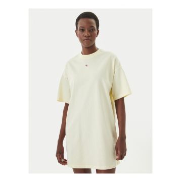 Rochie tricou lejera cu maneci cazute