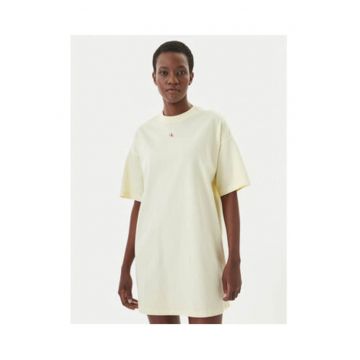 Rochie tricou lejera cu maneci cazute