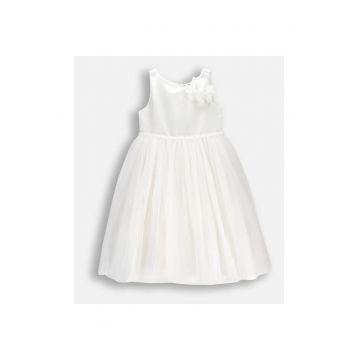 Rochie  tul - Alb
