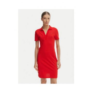 Rochie uni de bumbac -