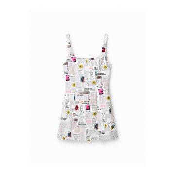 Rochie casual dama -  302485871 - Viscoza - Alb