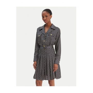 Rochie casual -  poliester - negru - Negru