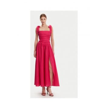 Rochie cocktail  material sintetic - roz -