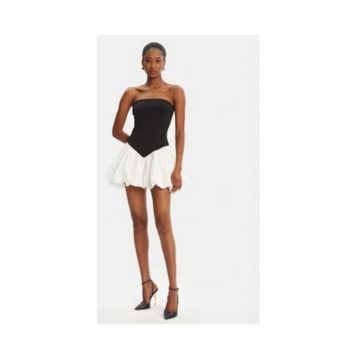 Rochie cocktail -  negru - material sintetic -