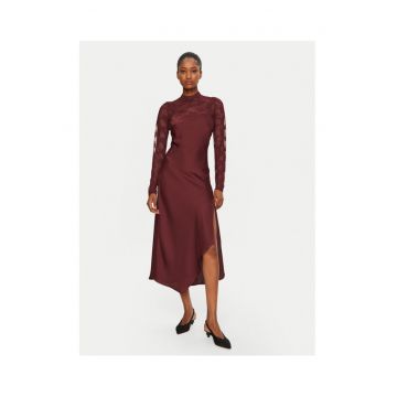 Rochie cu insertii cu dantela - Negru