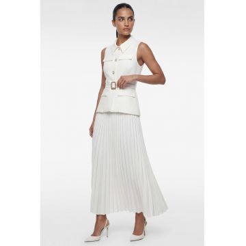 Rochie cu model 2 in1 - Alb murdar