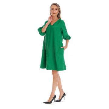 Rochie Dama  V-Neckline - Verde