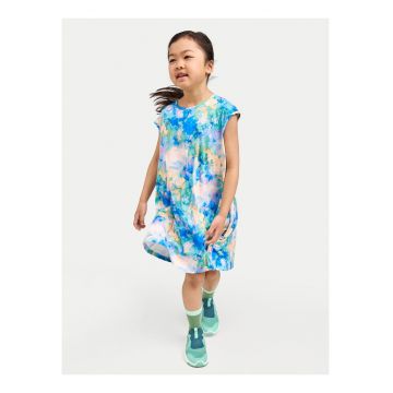 Rochie de vara pentru fete -  albastru - casual - poliester
