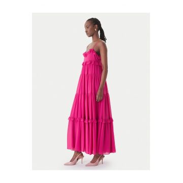Rochie de vara -  poliester - roz