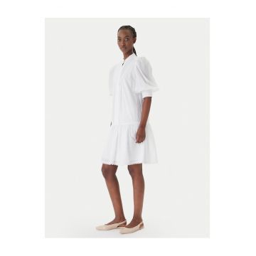 Rochie de zi  bumbac - alb
