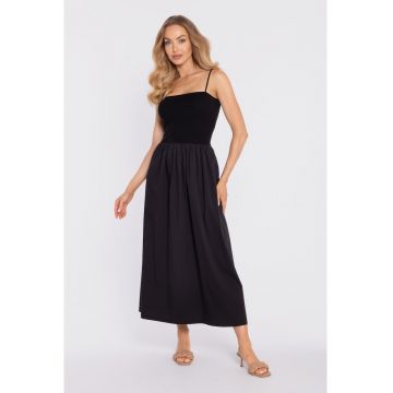 Rochie evazata cu bretele -