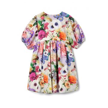 Rochie evazata cu imprimeu floral - Multicolor