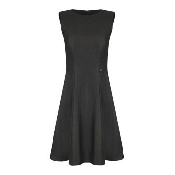 Rochie evazata din amestec de in