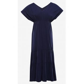 Rochie lunga cu cordon in talie