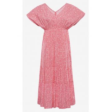 Rochie lunga cu model floral