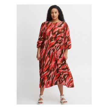 Rochie midi cu print