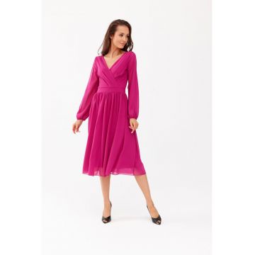 Rochie midi evazata Sivney